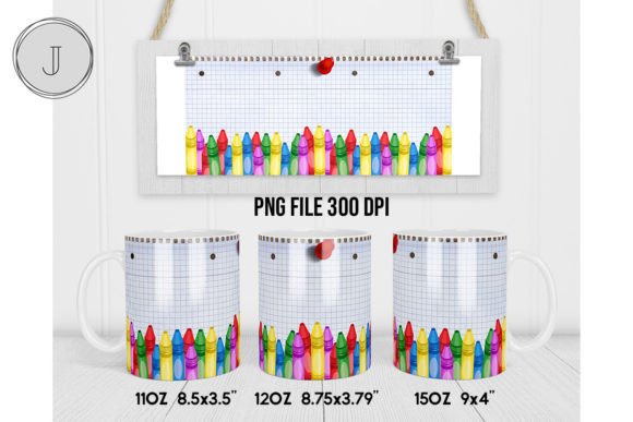 Download Crayon Mug Back to School Add Text Wrap6 - School Collection